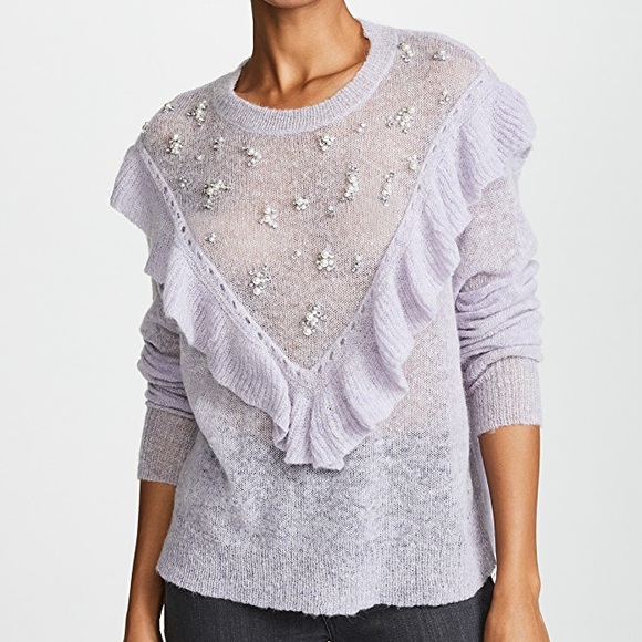 Wildfox Sweaters - NWT Wildfox Baume Lavender Pearls Sweater